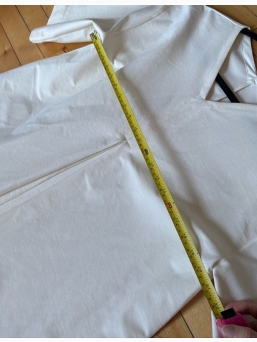 COS Sz M Off White Structured Oversized Trapeze Blouse - Picture 7 of 7